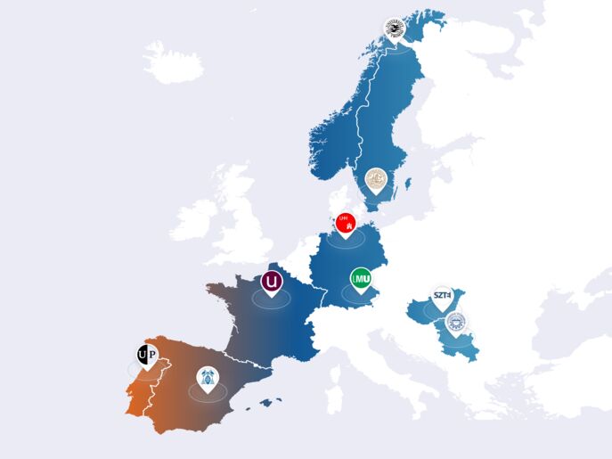 EUGLOH map of partner universities