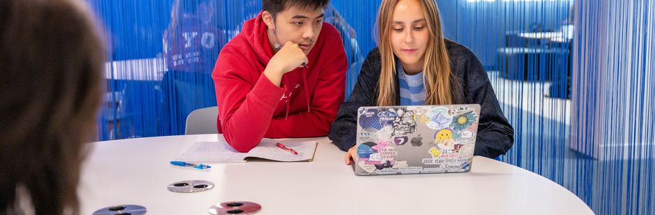 Students at the Career Centre