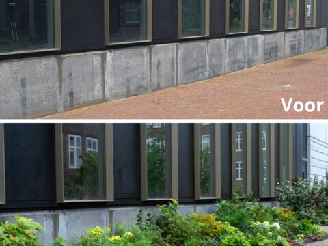 REC vergroening Voor en na