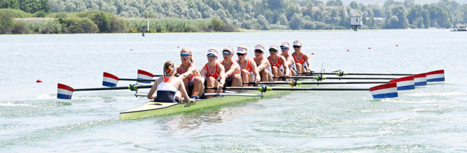 Roeister Fréderique Pals tijdens het WK U23 in 2022.